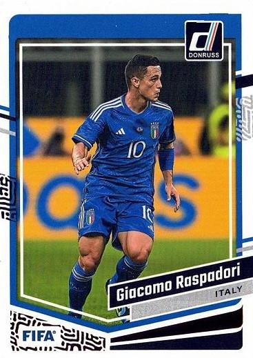 #35 Giacomo Raspadori - Italy - 2023-24 Donruss Soccer
