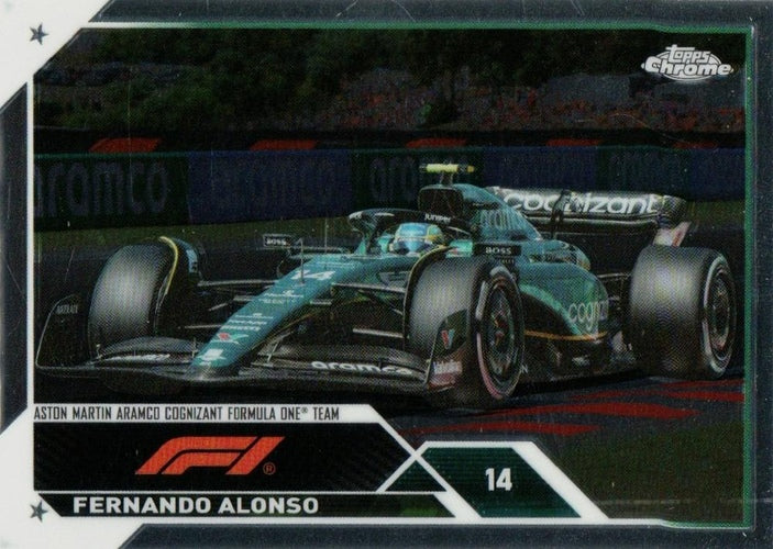 #35 Fernando Alonso - Aston Martin Aramco Cognizant F1 Team - 2023 Topps Chrome Formula 1 Racing