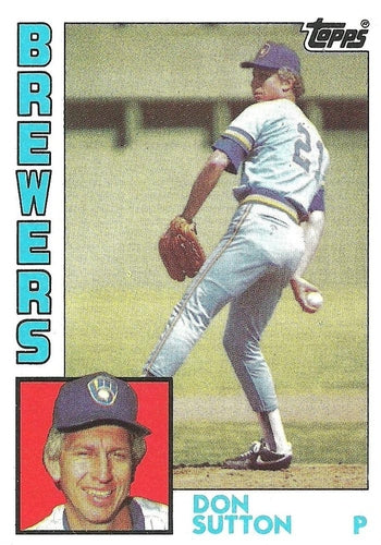 #35 Don Sutton - Milwaukee Brewers - 1984 Topps Baseball