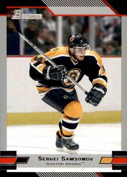 #35 Sergei Samsonov - Boston Bruins - 2003-04 Bowman Draft Picks and Prospects Hockey