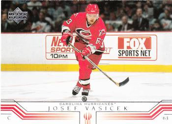 #35 Josef Vasicek - Carolina Hurricanes - 2001-02 Upper Deck Hockey
