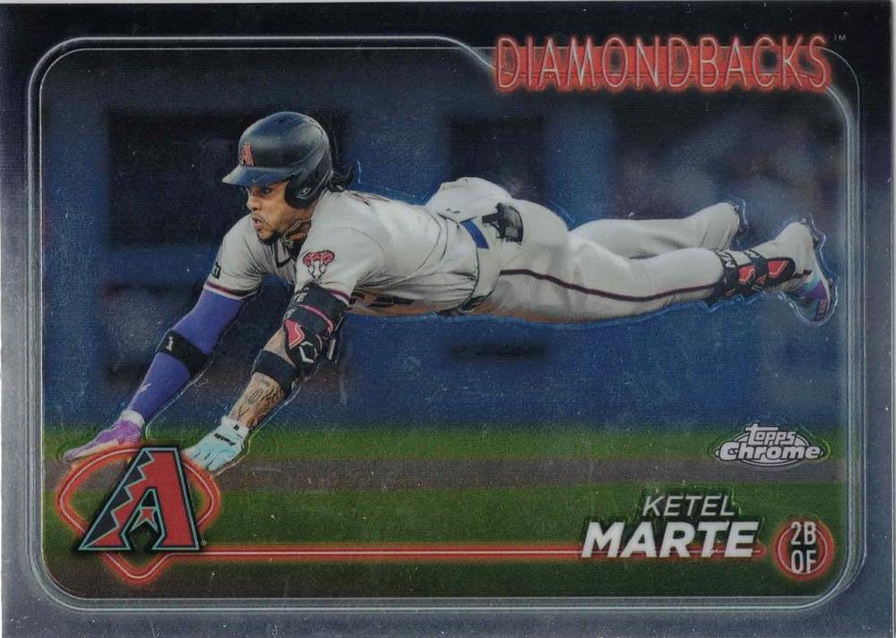 #35 Ketel Marte - Arizona Diamondbacks - 2024 Topps Chrome Baseball