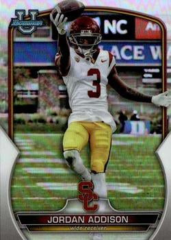 #36b Jordan Addison - USC Trojans - 2022 Bowman Chrome University Football