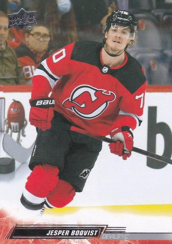 #360 Jesper Boqvist - New Jersey Devils - 2022-23 Upper Deck Hockey