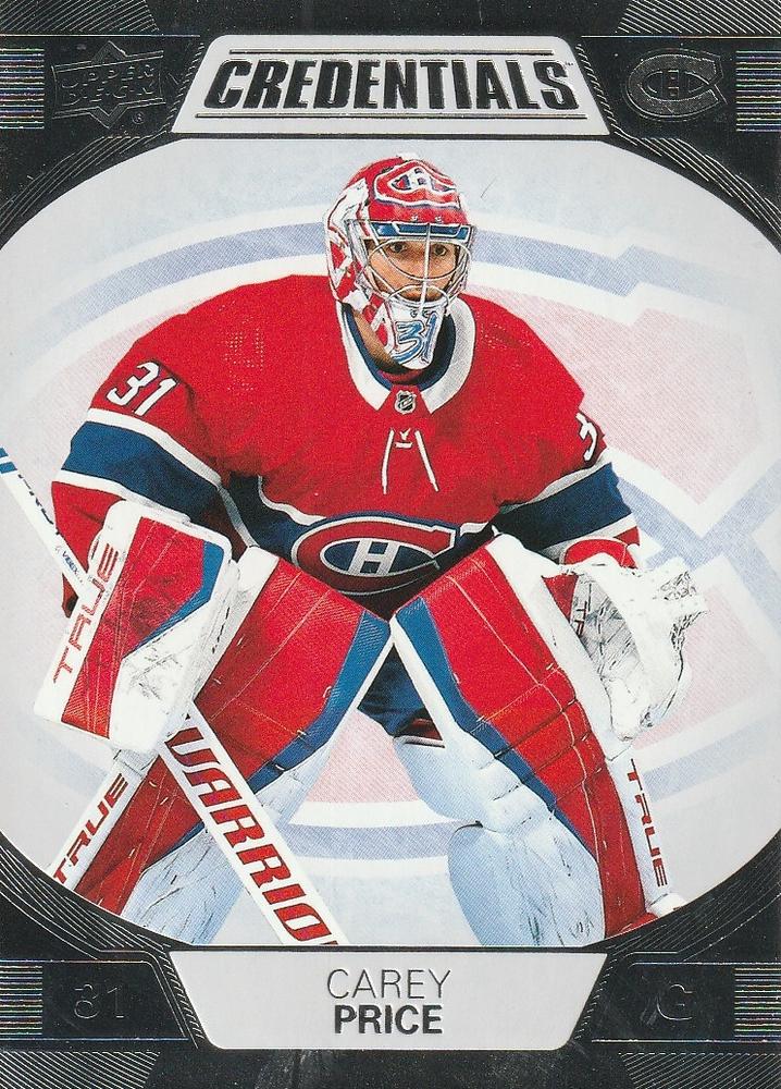 #46 Carey Price - Montreal Canadiens - 2022-23 Upper Deck Credentials Hockey