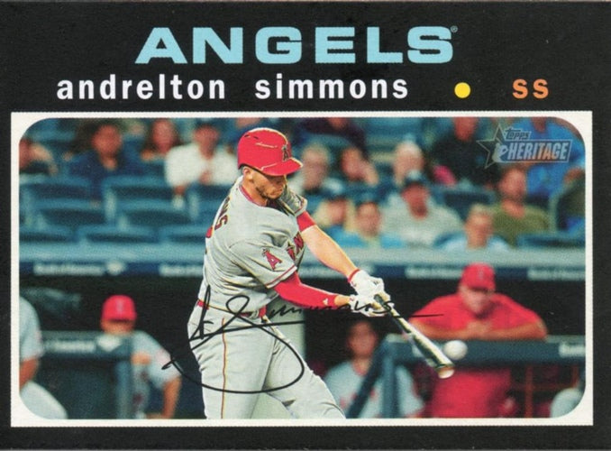 #360 Andrelton Simmons - Los Angeles Angels - 2020 Topps Heritage Baseball