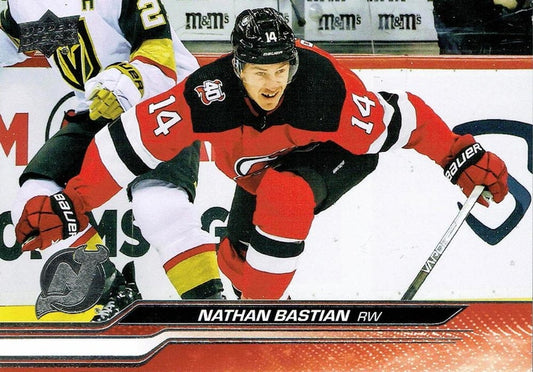 #360 Nathan Bastian - New Jersey Devils - 2023-24 Upper Deck Hockey