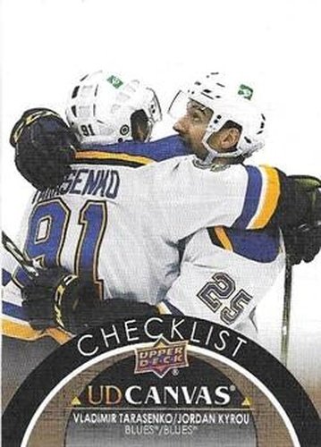 #C360 Vladimir Tarasenko / Jordan Kyrou - St. Louis Blues - 2021-22 Upper Deck - UD Canvas Hockey