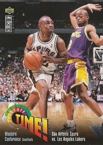 #360 San Antonio Spurs vs. Los Angeles Lakers - San Antonio Spurs / Los Angeles Lakers - 1995-96 Collector's Choice Basketball
