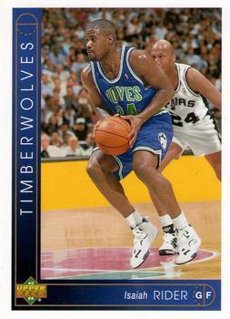 #361 Isaiah Rider - Minnesota Timberwolves - 1993-94 Upper Deck Basketball