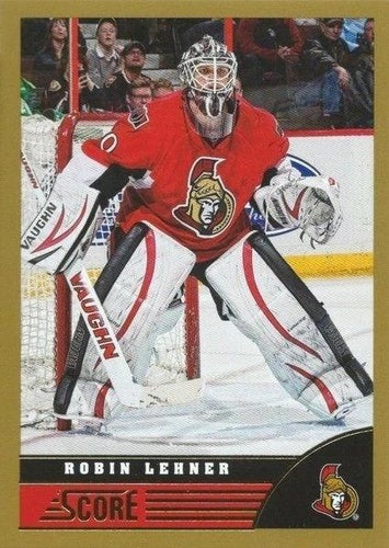#361 Robin Lehner - Ottawa Senators - 2013-14 Score - Gold Hockey