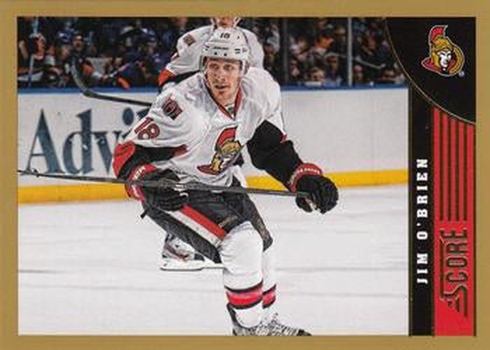 #362 Jim O'Brien - Ottawa Senators - 2013-14 Score - Gold Hockey