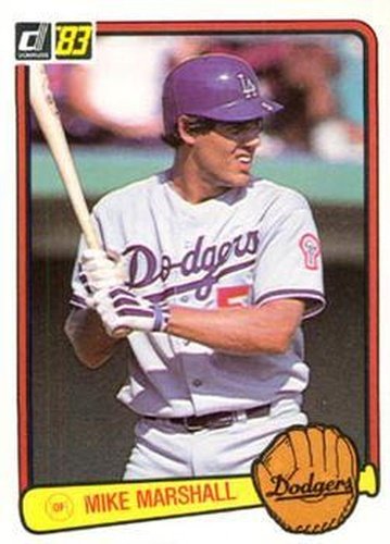 #362 Mike Marshall - Los Angeles Dodgers - 1983 Donruss Baseball