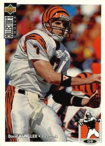 #362 David Klingler - Cincinnati Bengals - 1994 Collector's Choice Football