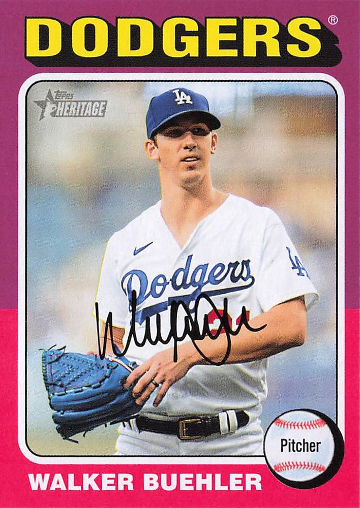 #363 Walker Buehler - Los Angeles Dodgers - 2024 Topps Heritage Baseball