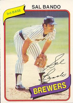#363 Sal Bando - Milwaukee Brewers - 1980 O-Pee-Chee Baseball