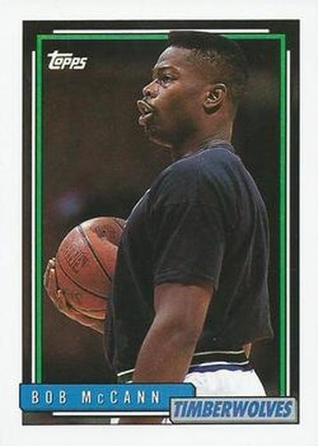 #363 Bob McCann - Minnesota Timberwolves - 1992-93 Topps Basketball