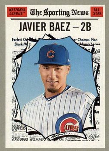 #363 Javier Baez - Chicago Cubs - 2019 Topps Heritage Baseball