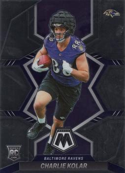 #363 Charlie Kolar - Baltimore Ravens - 2022 Panini Mosaic Football