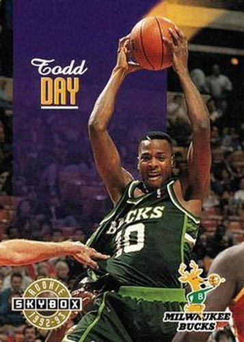 #363 Todd Day - Milwaukee Bucks - 1992-93 SkyBox Basketball