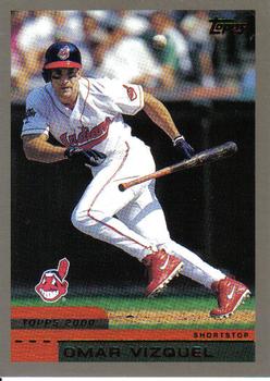 #363 Omar Vizquel - Cleveland Indians - 2000 Topps Baseball