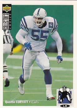 #363 Quentin Coryatt - Indianapolis Colts - 1994 Collector's Choice Football