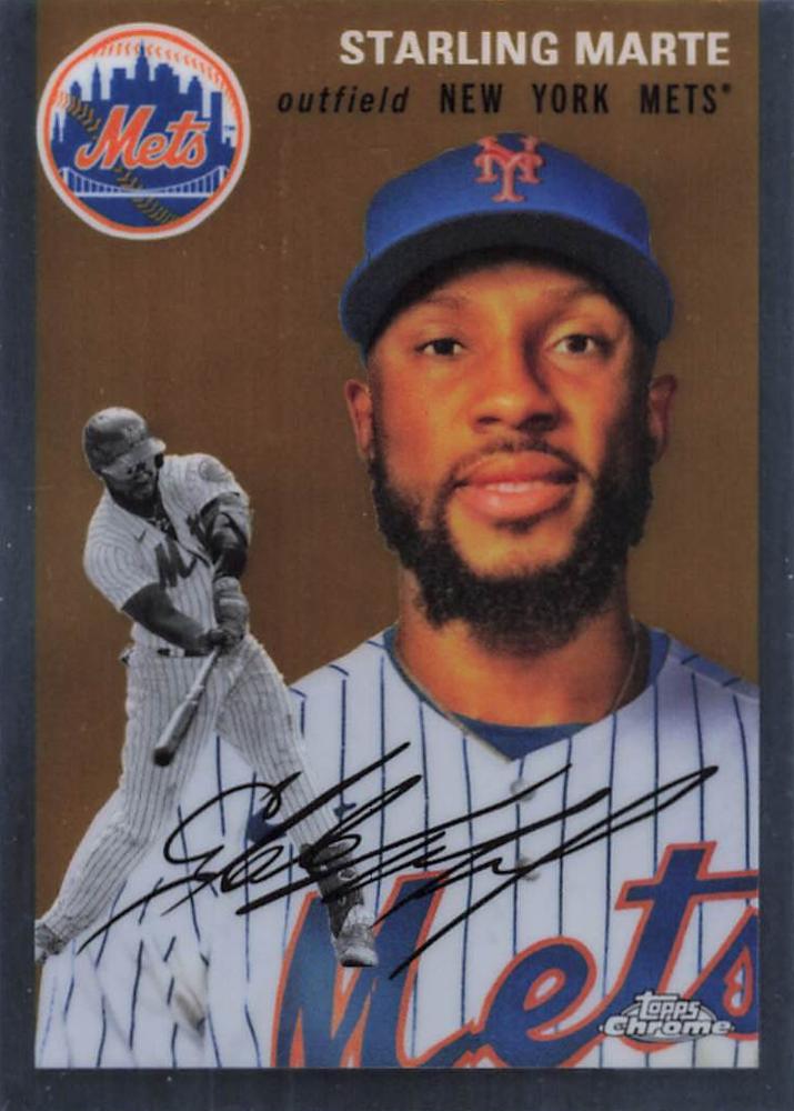 #364 Starling Marte - New York Mets - 2023 Topps Chrome Platinum Anniversary Baseball