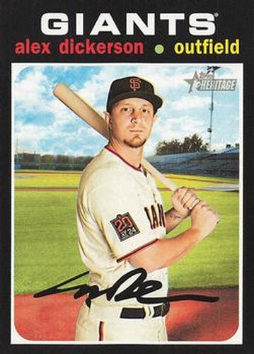 #364 Alex Dickerson - San Francisco Giants - 2020 Topps Heritage Baseball
