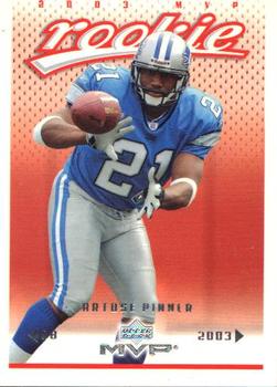 #364 Artose Pinner - Detroit Lions - 2003 Upper Deck MVP Football
