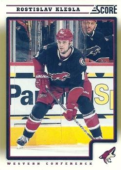 #365 Rostislav Klesla - Phoenix Coyotes - 2012-13 Score - Gold Rush Hockey