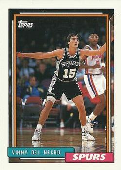 #365 Vinny Del Negro - San Antonio Spurs - 1992-93 Topps Basketball