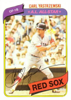 #365 Carl Yastrzemski - Boston Red Sox - 1980 O-Pee-Chee Baseball
