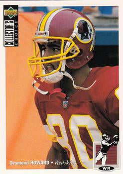 #365 Desmond Howard - Washington Redskins - 1994 Collector's Choice Football