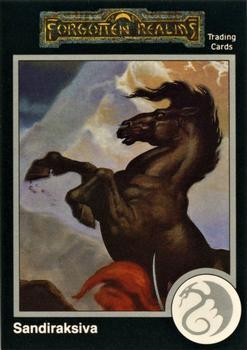#365 Sandiraksiva, The Black Courser - 1991 TSR Advanced Dungeons & Dragons - Silver