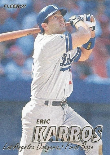 #365 Eric Karros - Los Angeles Dodgers - 1997 Fleer Baseball