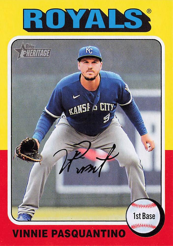 #365 Vinnie Pasquantino - Kansas City Royals - 2024 Topps Heritage Baseball