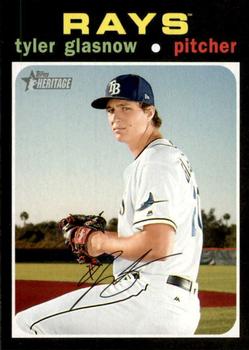 #365 Tyler Glasnow - Tampa Bay Rays - 2020 Topps Heritage Baseball
