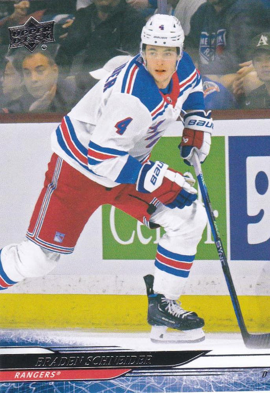 #366 Braden Schneider - New York Rangers - 2024-25 Upper Deck Hockey