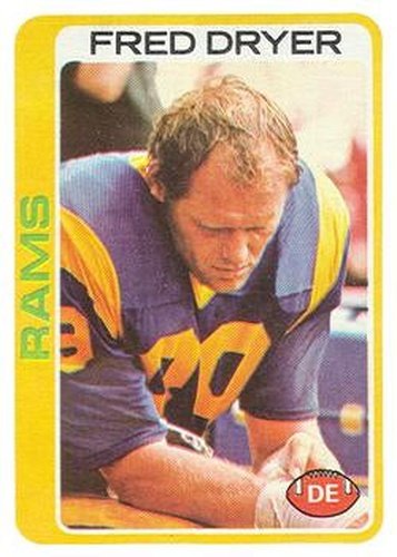 #366 Fred Dryer - Los Angeles Rams - 1978 Topps Football