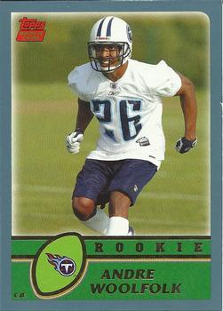 #366 Andre Woolfolk - Tennessee Titans - 2003 Topps Football
