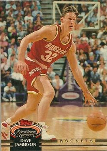 #366 Dave Jamerson - Houston Rockets - 1992-93 Stadium Club Basketball