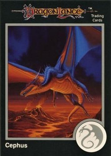 #366 Cephus, Blue Dragon - 1991 TSR Advanced Dungeons & Dragons - Silver