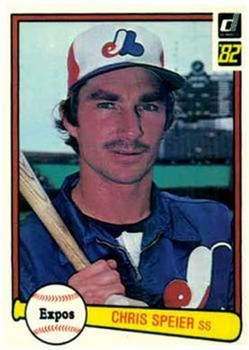 #366 Chris Speier - Montreal Expos - 1982 Donruss Baseball