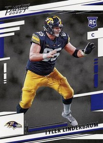 #366 Tyler Linderbaum - Baltimore Ravens - 2022 Panini Prestige Football