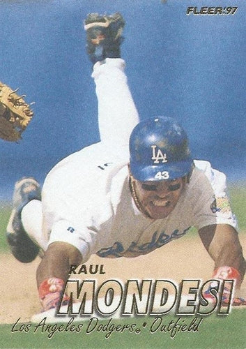 #367 Raul Mondesi - Los Angeles Dodgers - 1997 Fleer Baseball