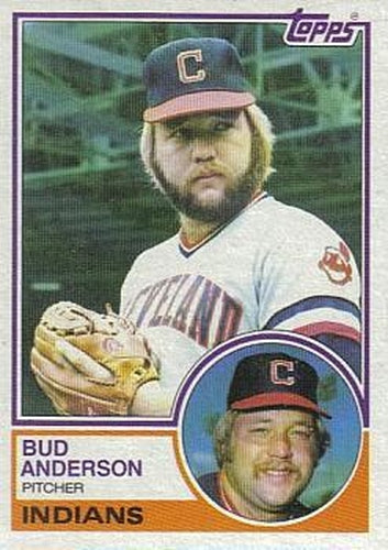 #367 Bud Anderson - Cleveland Indians - 1983 Topps Baseball