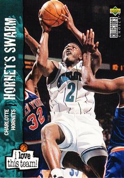 #368 Larry Johnson - Charlotte Hornets - 1995-96 Collector's Choice Basketball