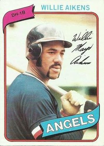 #368 Willie Aikens - California Angels - 1980 Topps Baseball