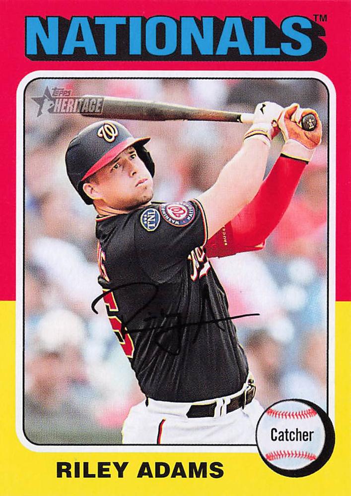#368 Riley Adams - Washington Nationals - 2024 Topps Heritage Baseball