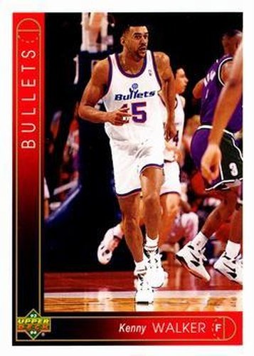 #368 Kenny Walker - Washington Bullets - 1993-94 Upper Deck Basketball